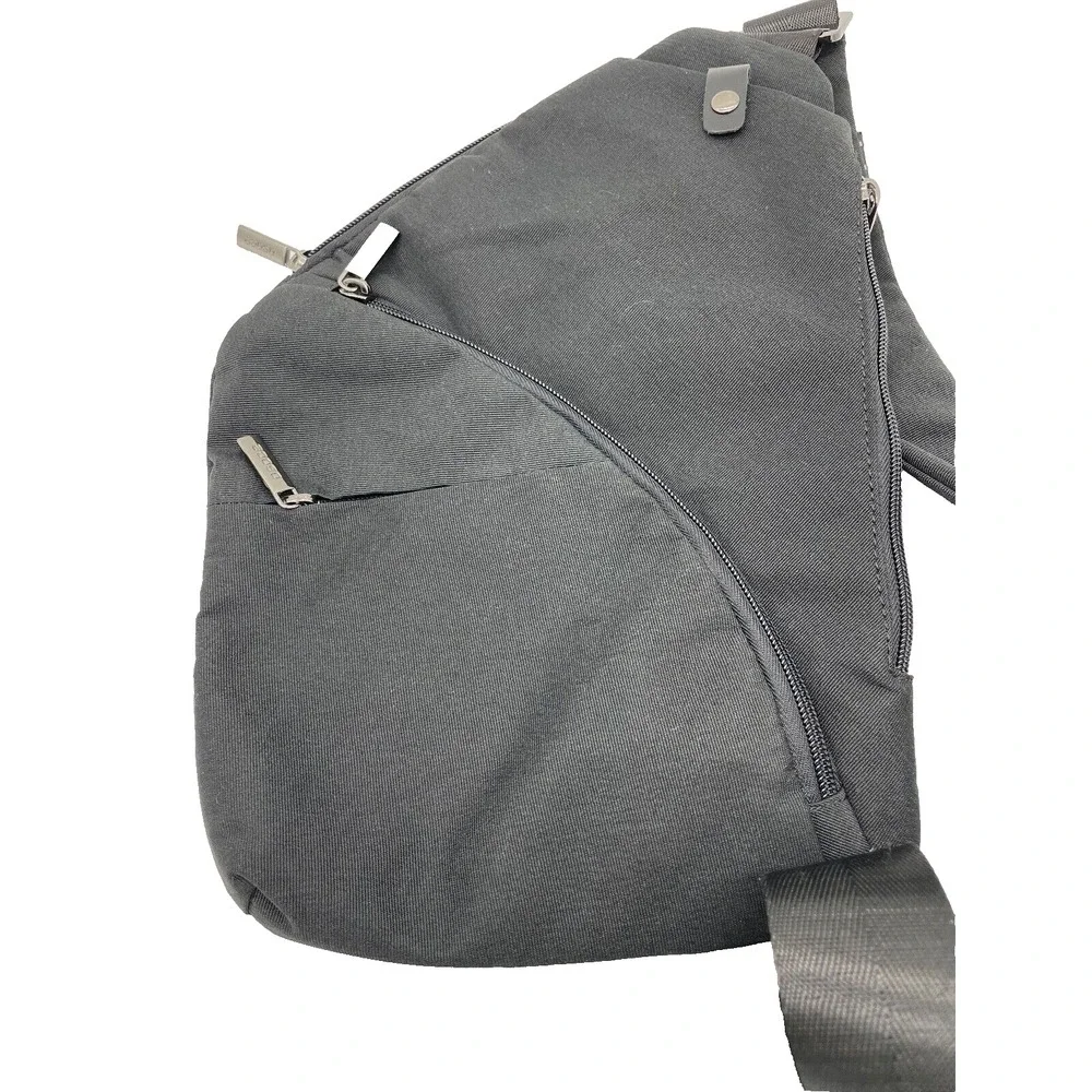Travel Bag/Purse; Lay Flat Crossbody Bag; Adjustable;Black; ANTI-THEFT Security